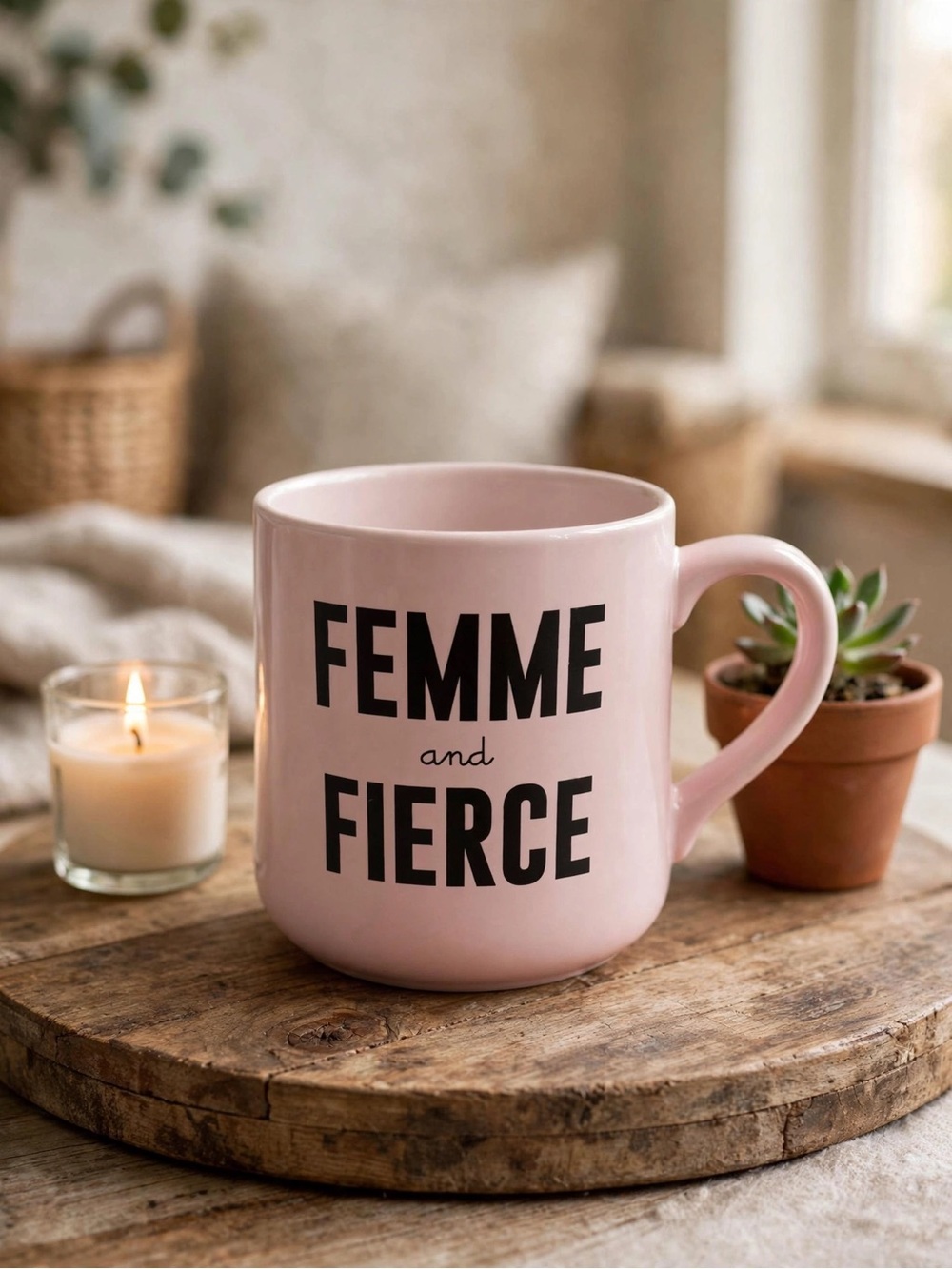 Indigo “Femme and Fierce” Mug